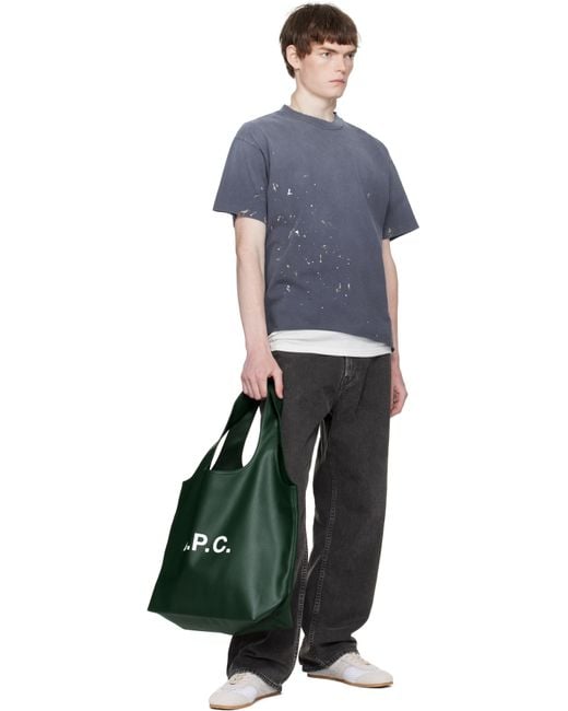 A.P.C. Green Ninon Tote for men