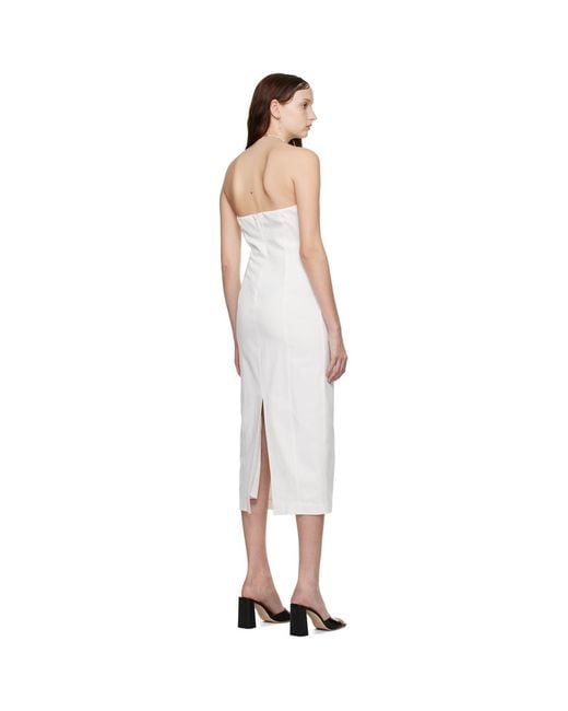 Staud Black Daniela Midi Dress
