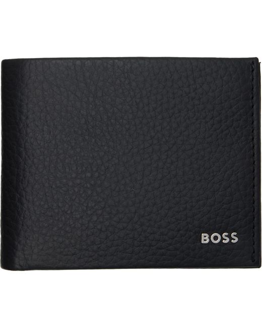 Boss Black Logo-Lettering Wallet for men