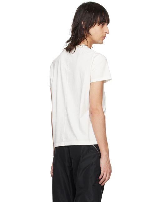 Rick Owens Black Off-white Level T-shirt for men