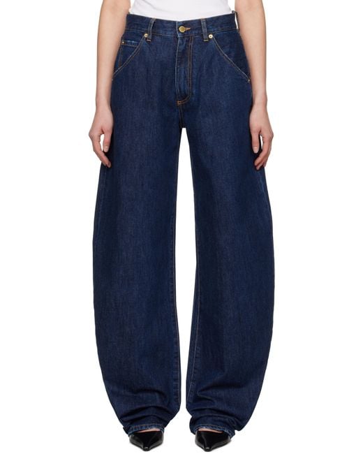 DARKPARK Blue Khris Barrel Leg Jeans
