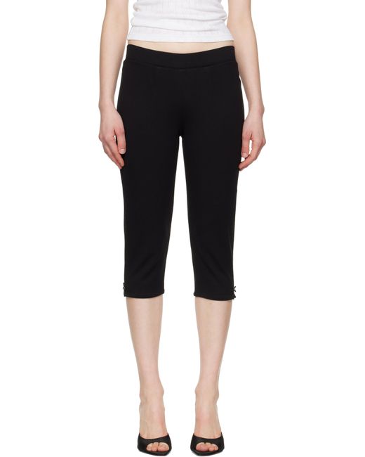 GUIZIO Black Caria Capri Leggings