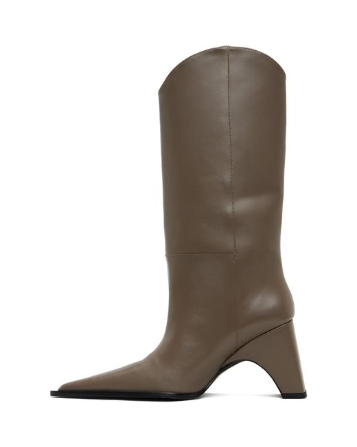 Coperni Brown Taupe Cowboy Bridge Tall Boots