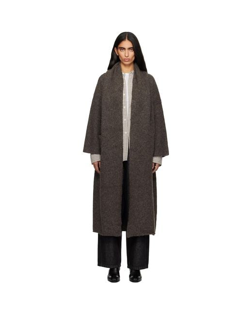 Lauren Manoogian Black Long Shawl Cardigan