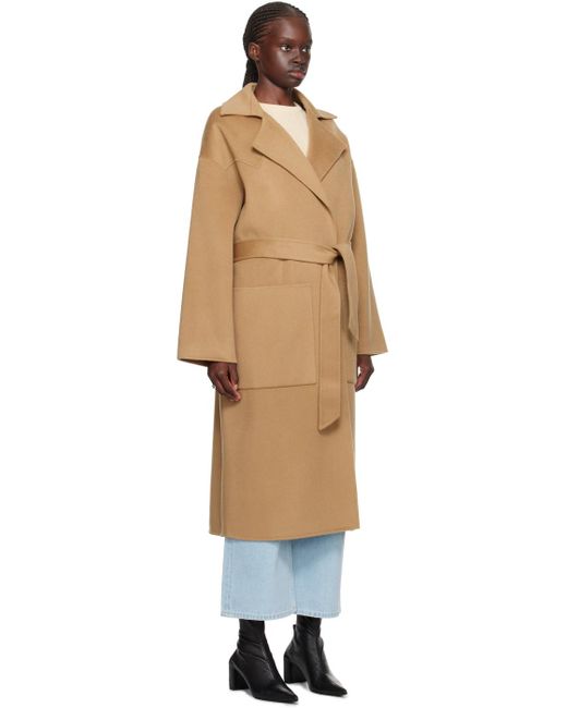 Nanushka Blue Tan Alamo Coat