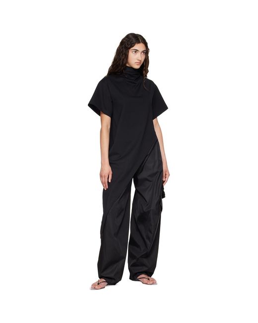 Alaïa Black Taffeta Cargo Pants