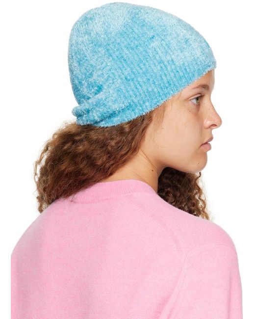 Acne Pink Blue Patch Beanie