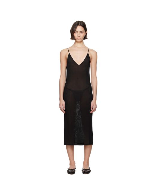 High Sport Black Slinky Gabe Midi Dress