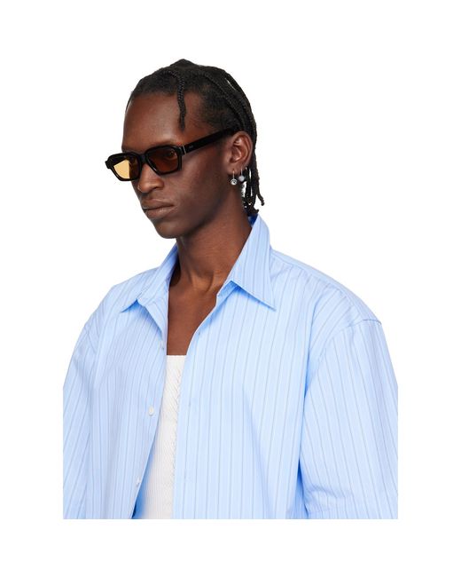 Retrosuperfuture Black Caro Sunglasses for men