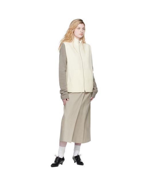 Rier Natural Off- Full Zip Vest