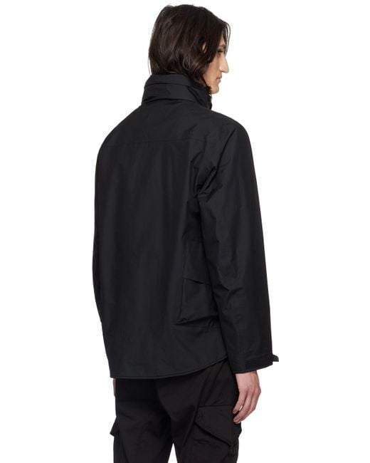 C P Company Black Utility Jacket for men