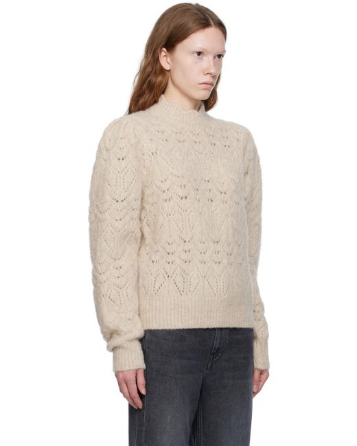 Isabel Marant Black Beige Galini Sweater