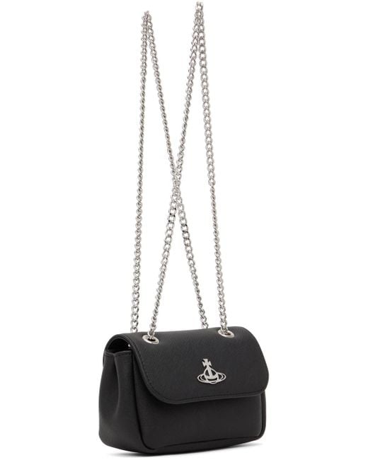 Vivienne Westwood Black Saffiano Biogreen Small Bag