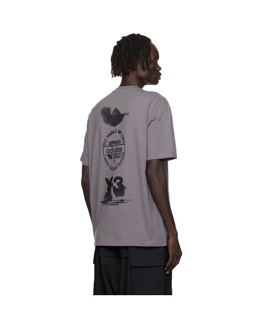 Y-3 Multicolor Graphic Short Sleeve T-Shirt for men