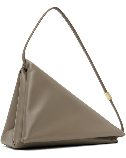 Marni Brown Taupe Prisma Triangle Bag for men