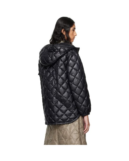 Moncler Black Hooded Down Jacket