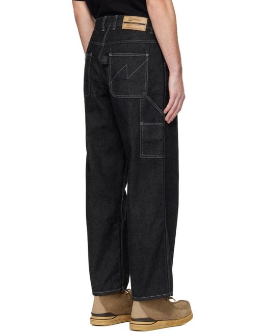 Neighborhood Black Painter Jeans for men