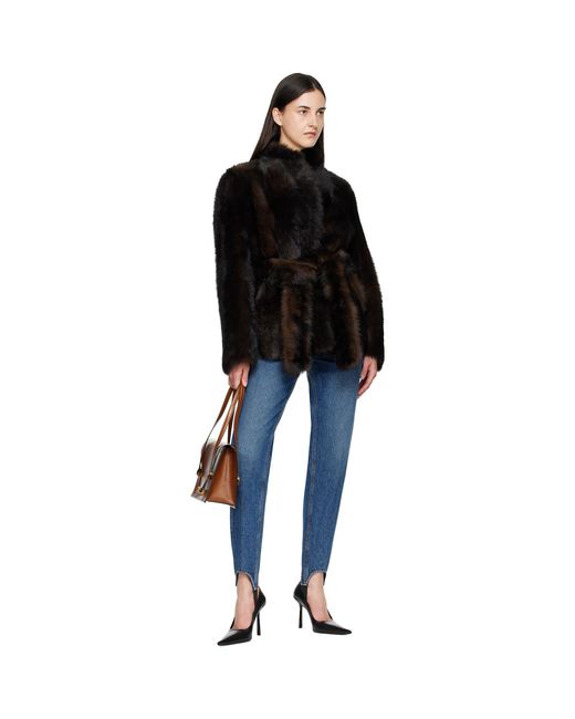 Versace Brown Tan Severine Leather Shoulder Bag