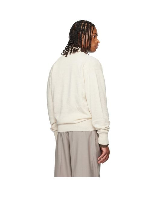 Lemaire Natural Wrap Cardigan for men