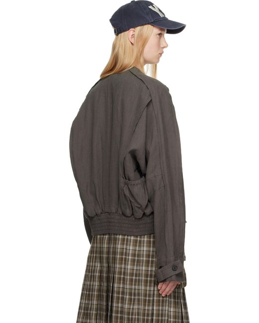 ジャケット OPEN YY LINEN PANELED BOMBER 5BSA037 OPEN YY Linen Paneled Bomber Jacket | Lyst