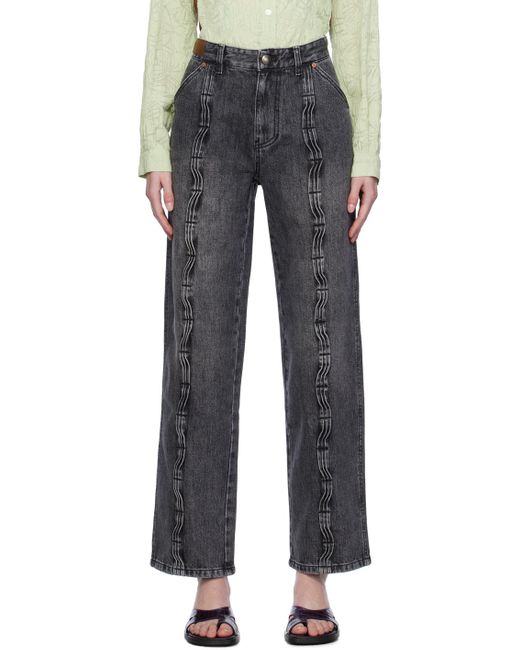 ANDERSSON BELL Black Wave Jeans