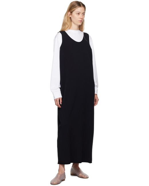 The Row Black Agla Maxi Dress