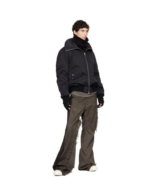 Rick Owens Black Tower Touchscreen Gloves for men