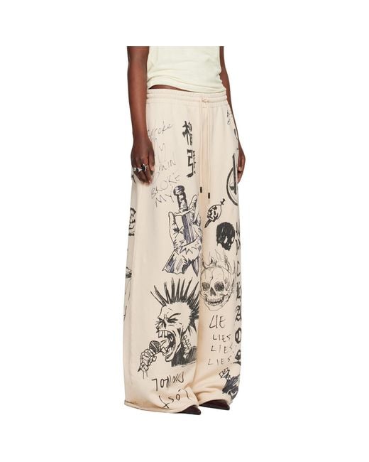 Lu'u Dan Natural Off- Raw-Cut Bontan Sweatpants