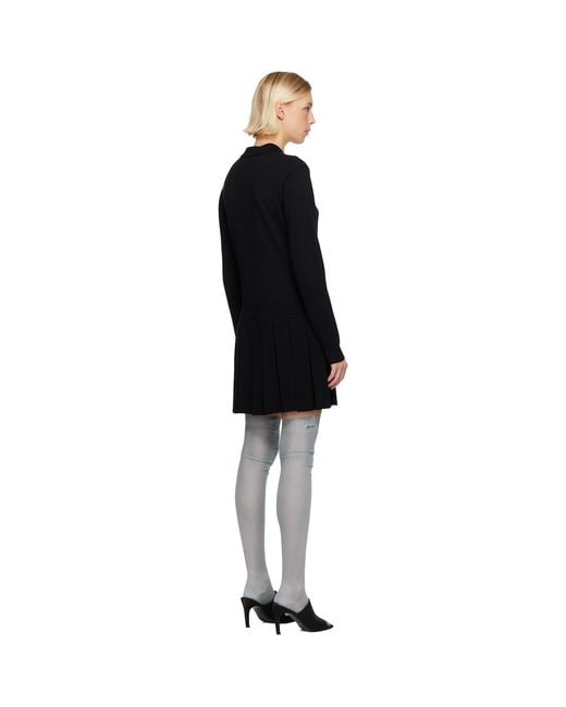Sandy Liang Black Hague Minidress