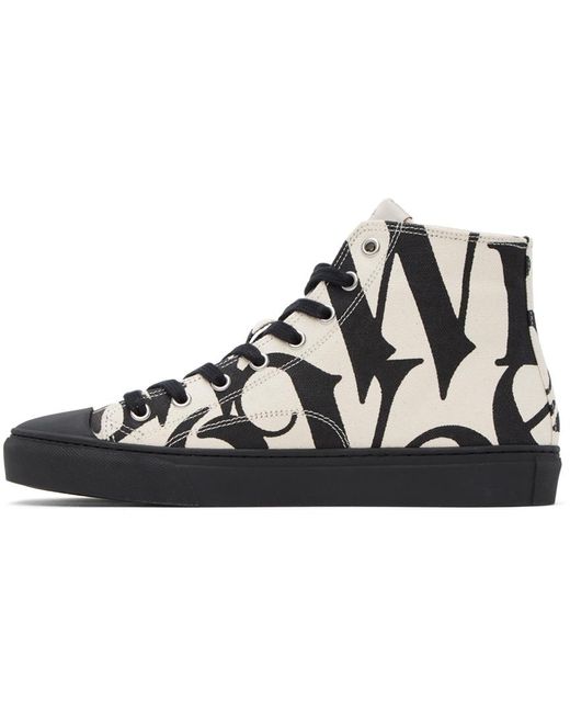 Vivienne Westwood Off-white & Black Plimsoll Sneakers for men