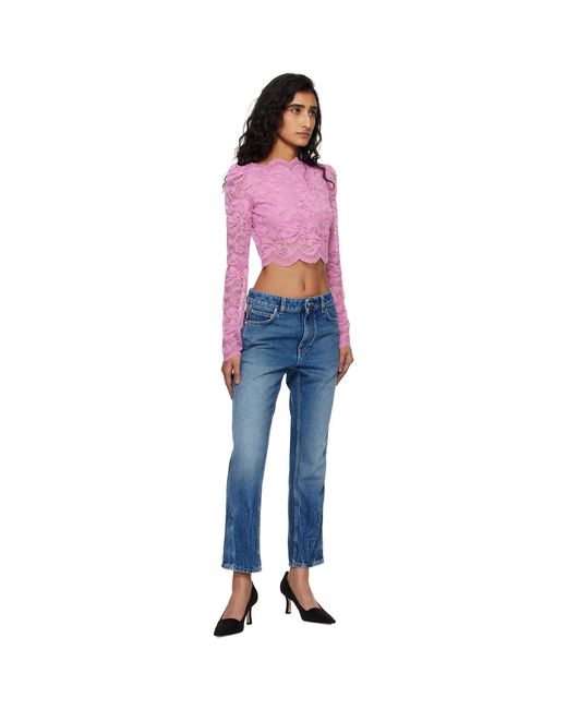 Rabanne Blue Zip Jeans