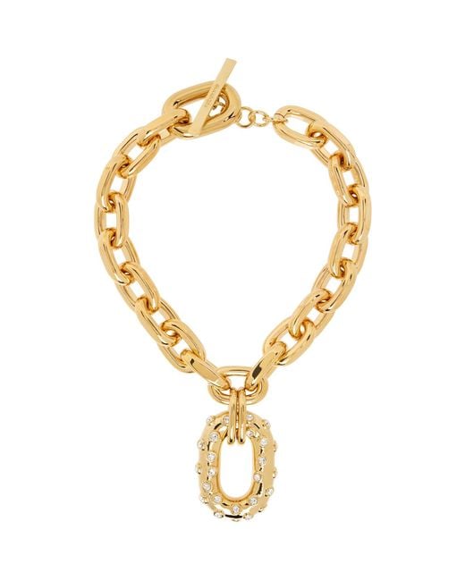 Rabanne Metallic Toggle Necklace