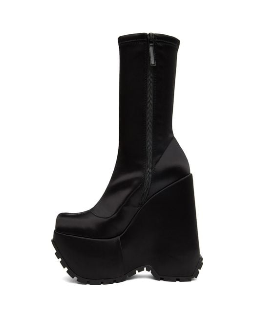 Versace Black Triplatform Boots