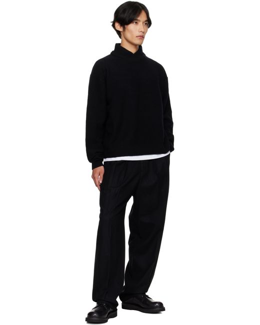Pantalon Noir En Laine À Plis LE17SEPTEMBRE pour homme en coloris Black