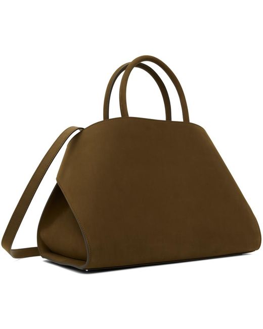 Ferragamo Metallic Brown Medium Hug Top Handle Bag