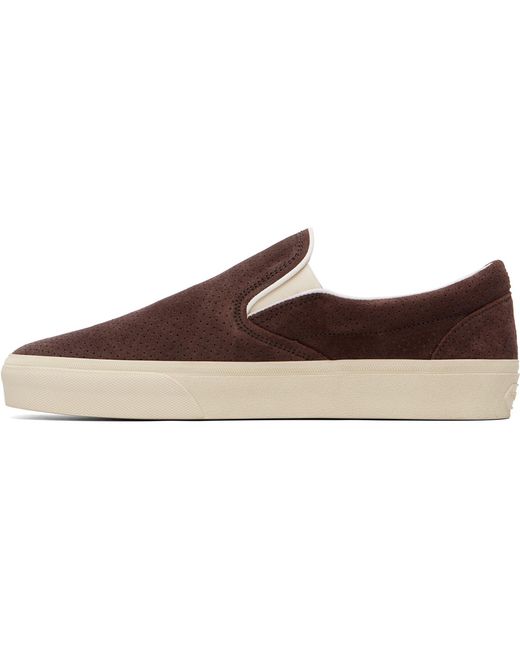 Tom Ford Black Perforated Suede Jude Slip On Sneakers for men