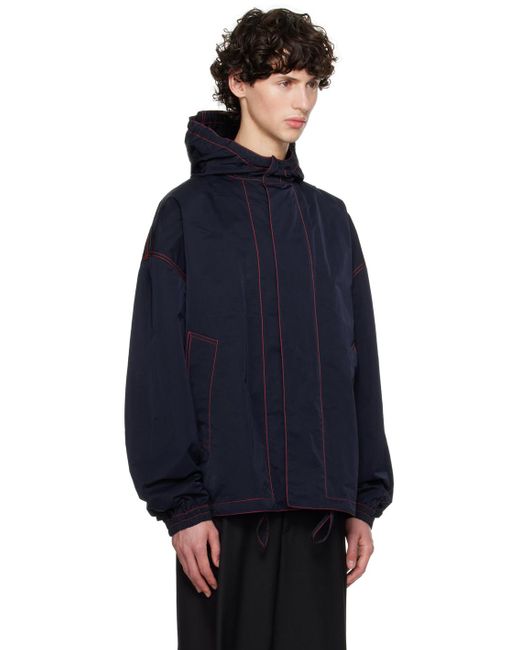 メンズ Bottega Veneta ネイビー Tech ジャケット Blue