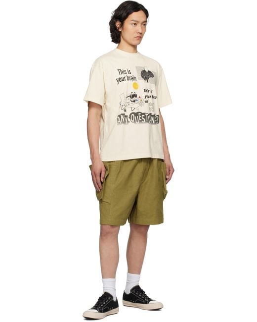 STORY mfg. Natural Off- Grateful Ss T-Shirt for men