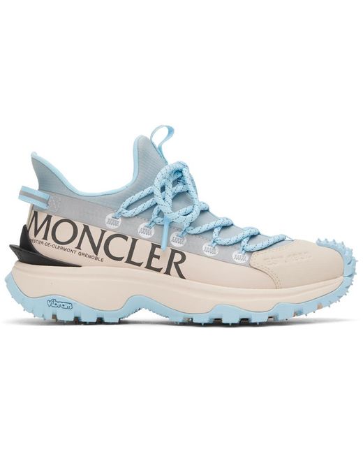 Moncler Black Off-white & Blue Trailgrip Lite 2 Sneakers