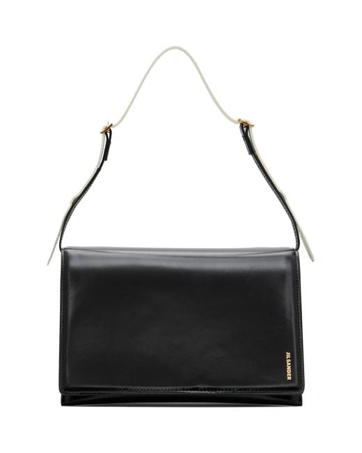 Jil Sander Black File Small Bag
