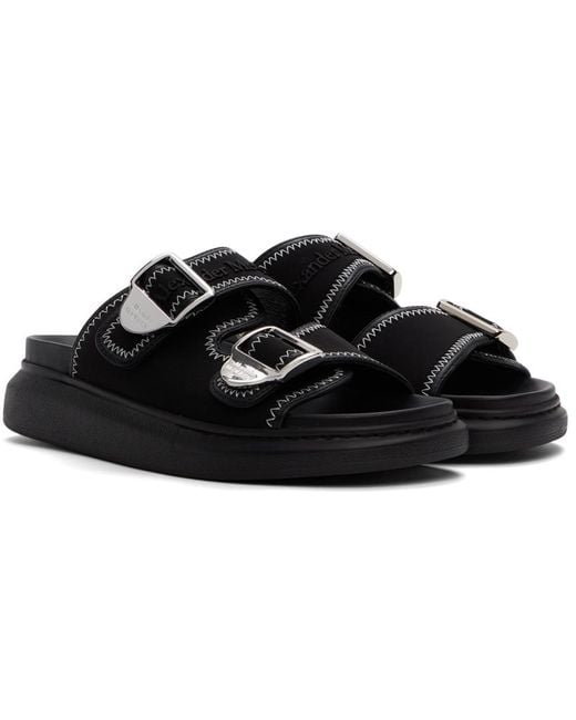 Sandales à enfiler hybrid Alexander McQueen pour homme en coloris Black