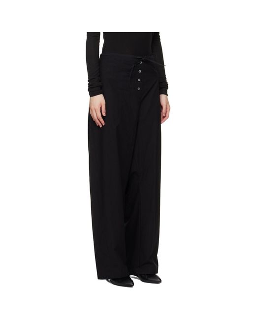 Studio Nicholson Black Ventura Trousers