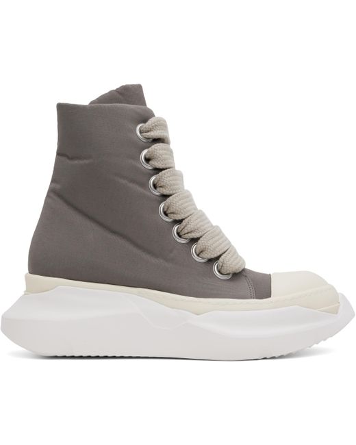Rick Owens Porterville Jumbo Laced Abstract Sneakers in Grey