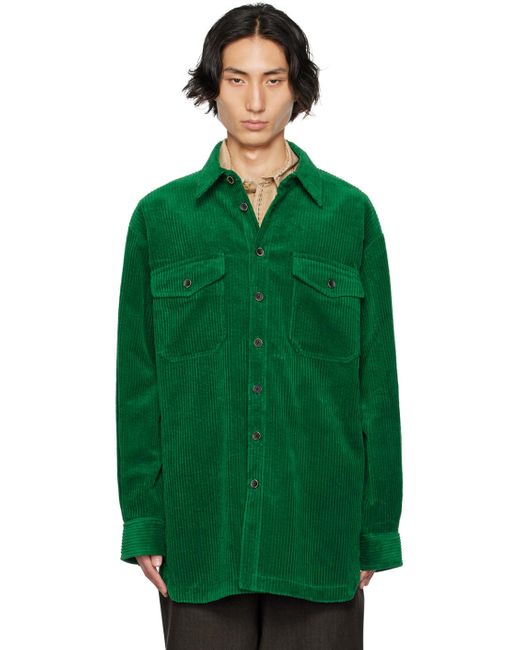 Uma Wang Green Tavis Shirt for men