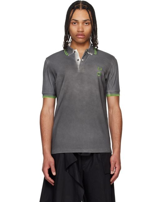 Craig Green Black Fred Perry Edition Tennis Polo for men