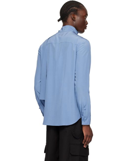 Valentino Scarf Shirt in Blue for Men Lyst