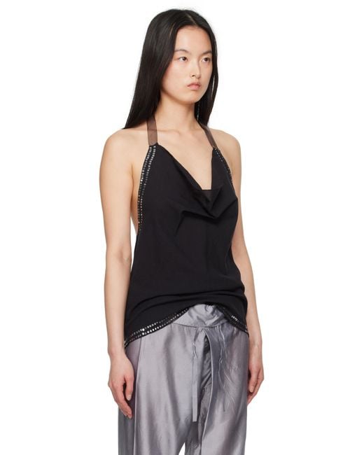 GIMAGUAS Cala Tank Top in Black | Lyst