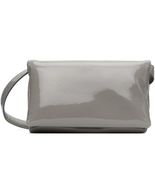 Marni Black Gray Small Prisma Bag for men