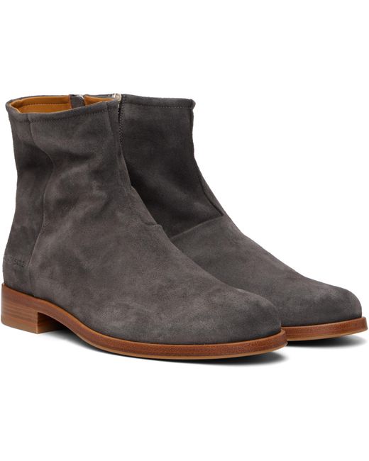 Bottes Gris En Suède À Glissière Common Projects pour homme en coloris Black
