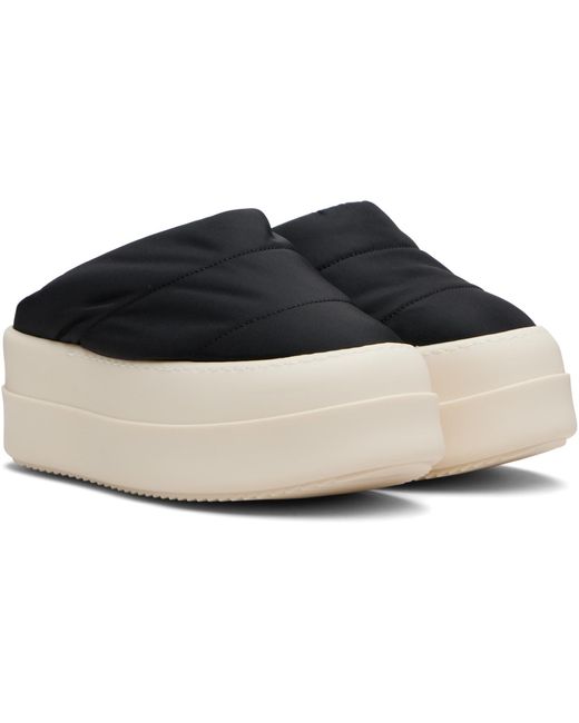 Rick Owens Black Concordians Mega Bumper Slip On Lunar Loafers